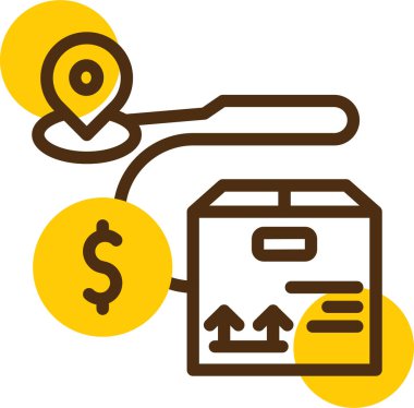 Para için. Web simgesi basit illüstrasyon