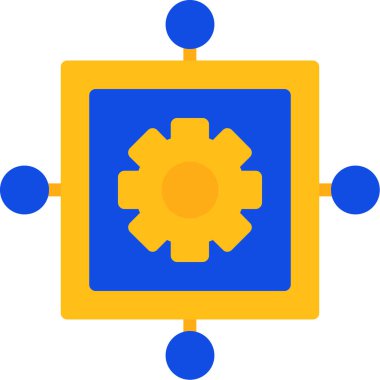 Teçhizat Web simgesi basit illüstrasyon