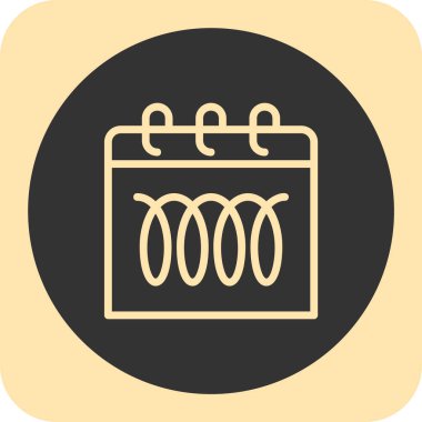 Takvim simgesi soyut arkaplanda izole edildi