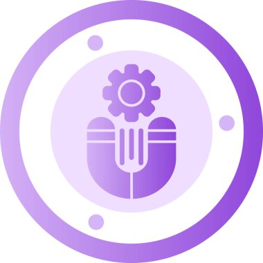 güzel çiçek vektör simgesi