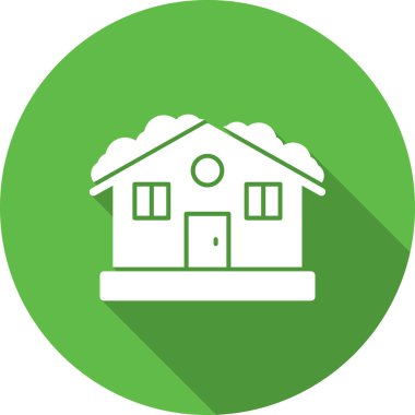 Ev. Web simgesi basit illüstrasyon