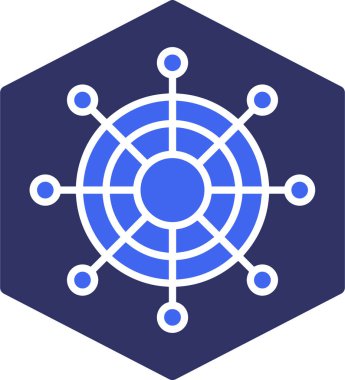 Ağ veri simgesi. vektör çizim