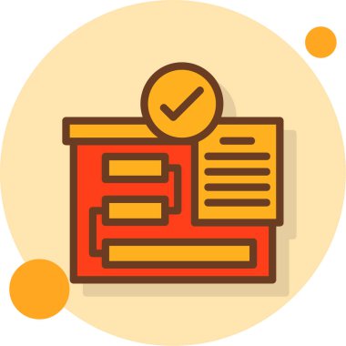 iş yönetimi düz simgeleri vektör illüstrasyon simgesi