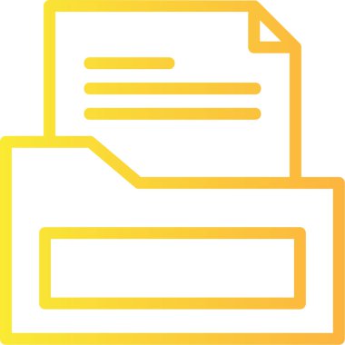 Belge. Web simgesi basit illüstrasyon