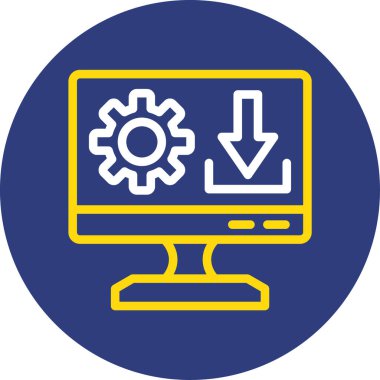 Web ayarı simgesi, vektör illüstrasyonu