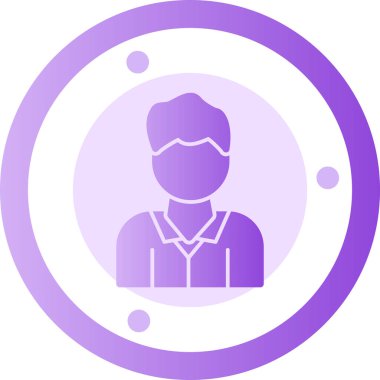 Bir insan simgesinin vektör illüstrasyonu