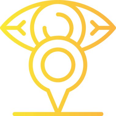 Bir kuşun sarı ve beyaz arkaplanının vektör çizimi