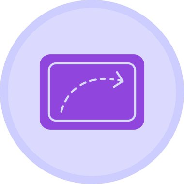 Yönlendirme ok simgesi doldurulmuş ana hatlar biçiminde