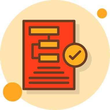 Belge. Web simgesi basit illüstrasyon