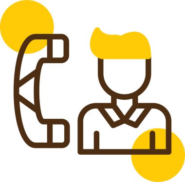 Cep telefonu simgesi olan adam, taslak biçimi