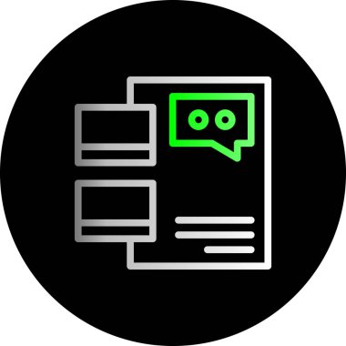 Vektör Haber Simgesi illüstrasyonu