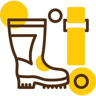 Çizme simgesi. vektör illüstrasyonu