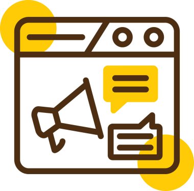 ileti simgesi, vektör illüstrasyonu