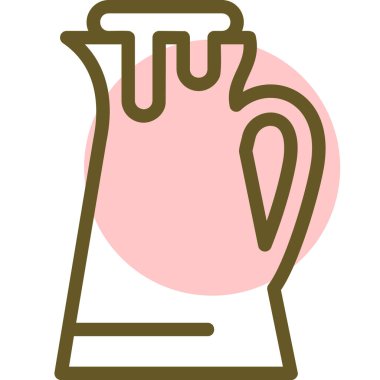 süt ikonu vektör illüstrasyonu