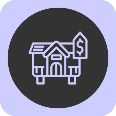 Ev simgesinin vektör illüstrasyonu