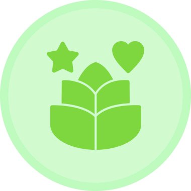 Bitki. Web simgesi basit illüstrasyon