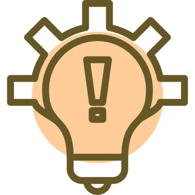 Ampul. Web simgesi basit illüstrasyon