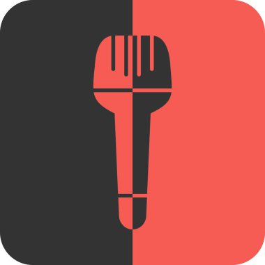 vektör mikrofon simgesi, vektör illüstrasyonu