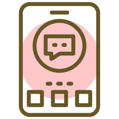 akıllı telefon simgesi vektör illüstrasyonu