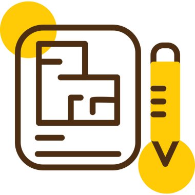 Bir pano simgesinin vektör illüstrasyonu