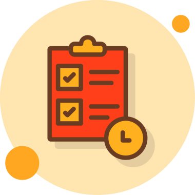 Kontrol listesi simgesi vektör illüstrasyonu