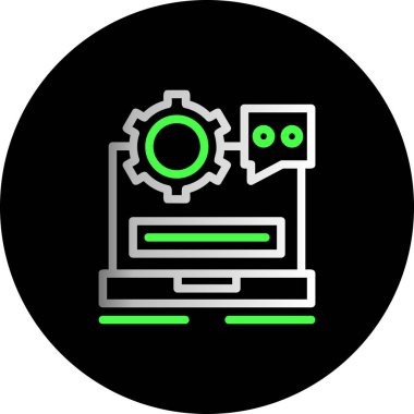 Projeniz için vektör lcd simgesi