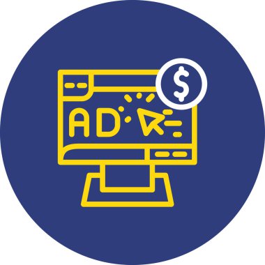 Dizüstü bilgisayar simgesi vektör çizimi