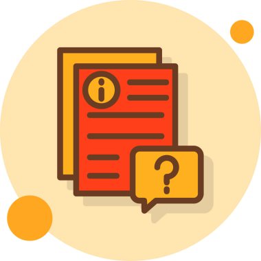 belge simgesi, vektör çizimi