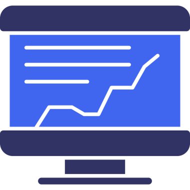 Bilgisayar izleyici simgesi ana hat biçiminde