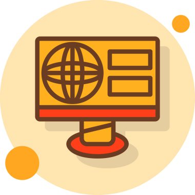 İnternet ağ simgesi - taslak biçimi