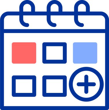 Takvim. Web simgesi basit illüstrasyon