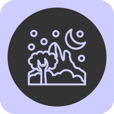 Ağaç simgesinin vektör illüstrasyonu