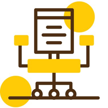 Belge. Web simgesi basit illüstrasyon