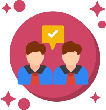 Konuşma baloncukları olan iş adamları