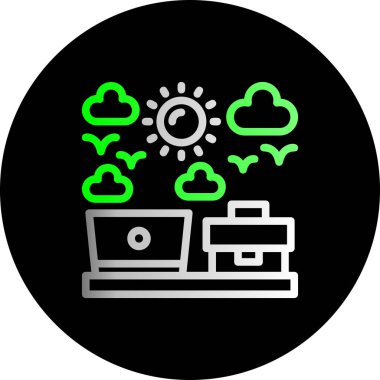 Bulut hesaplama simgesinin gösterimi