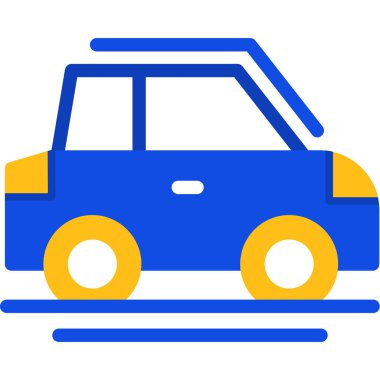 - Araba. Web simgesi basit illüstrasyon