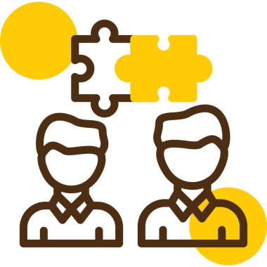 Takım çalışması simgesi vektör illüstrasyonu