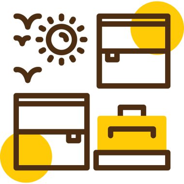 seyahat etmek simge kümesi vektör