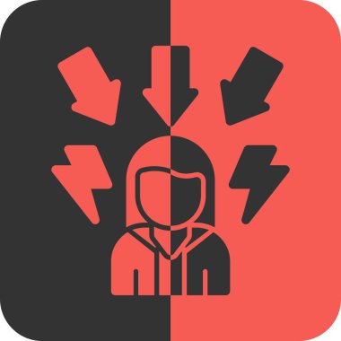 Bir insan simgesinin vektör illüstrasyonu