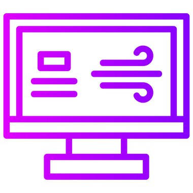 Bilgisayarın vektör illüstrasyonu