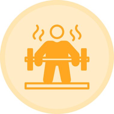 ağırlık kaldırma modern simge, vektör illüstrasyonu