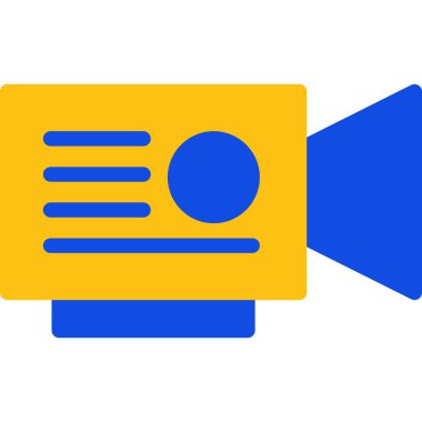 Konuşmacı. Web simgesi basit illüstrasyon