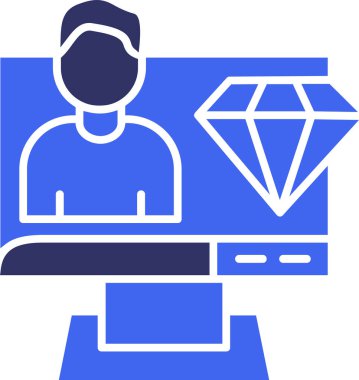 man simgesi vektör illüstrasyonu