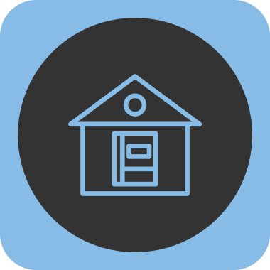 Beyaz arka grubunda ev simgesi