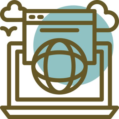 Modern bir kameranın vektör illüstrasyonu