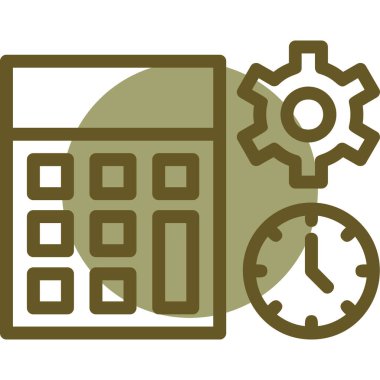 Hesap makinesi. Web simgesi basit tasarım