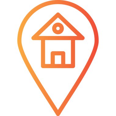 Harita işaretleyici. Web simgesi