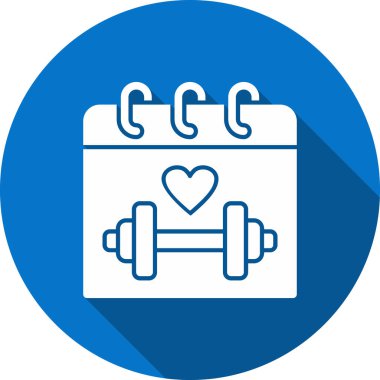 spor salonu ikonu vektör illüstrasyonu