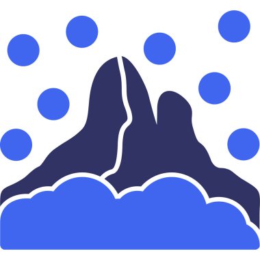 dağ ikonu vektör illüstrasyonu