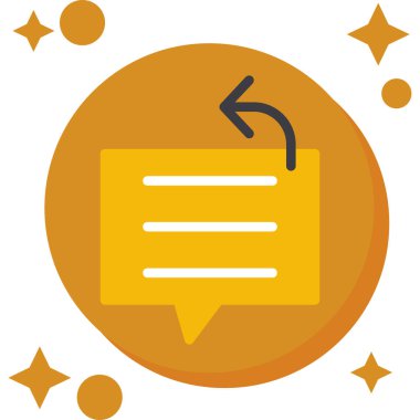 Mesaj var. Web simgesi basit illüstrasyon